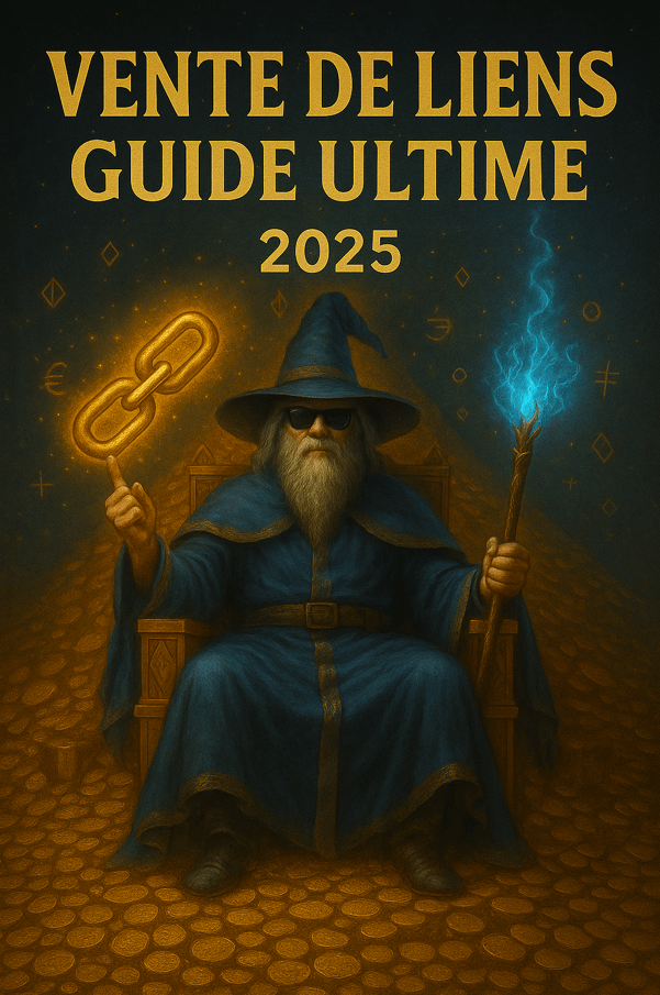 image représentant la couverture du livre "le guide ultime de la vente de liens"