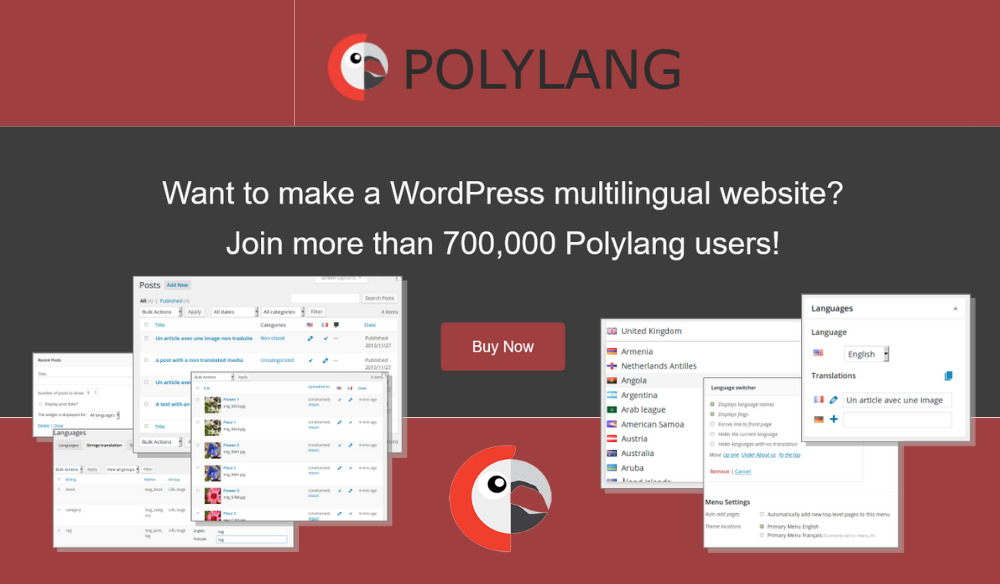 présentation de polylang