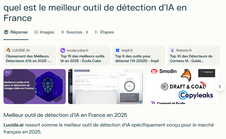 ranking-llm-perplexity résultats de recherche de Perplexity