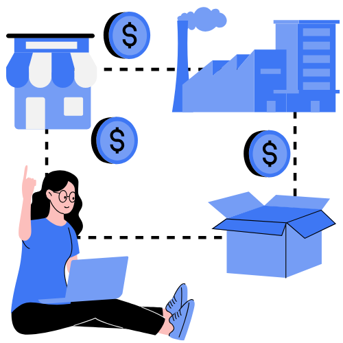 schema représentatif du dropshipping