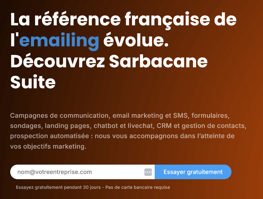 présentation de sarbacane le logiciel emailing