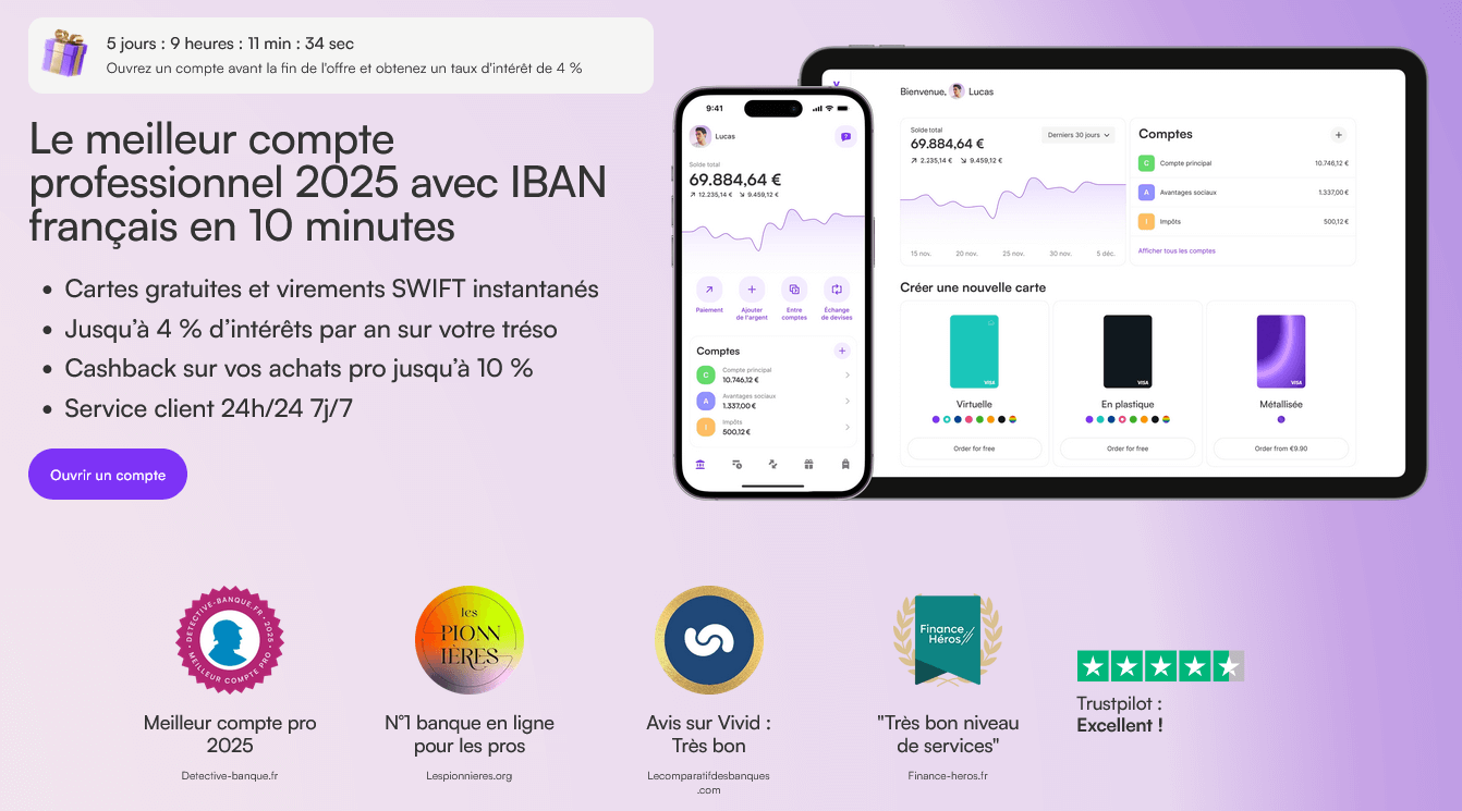 vivid banque pro