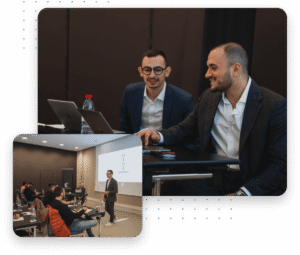 benoit et joseph alias les copywriters, fondateurs de l'outil de rédaction ia copy-flow.io