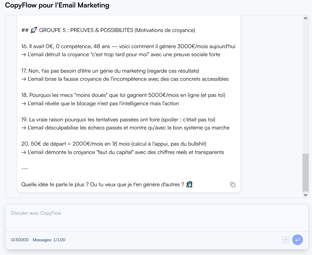chatbot de copyflow
