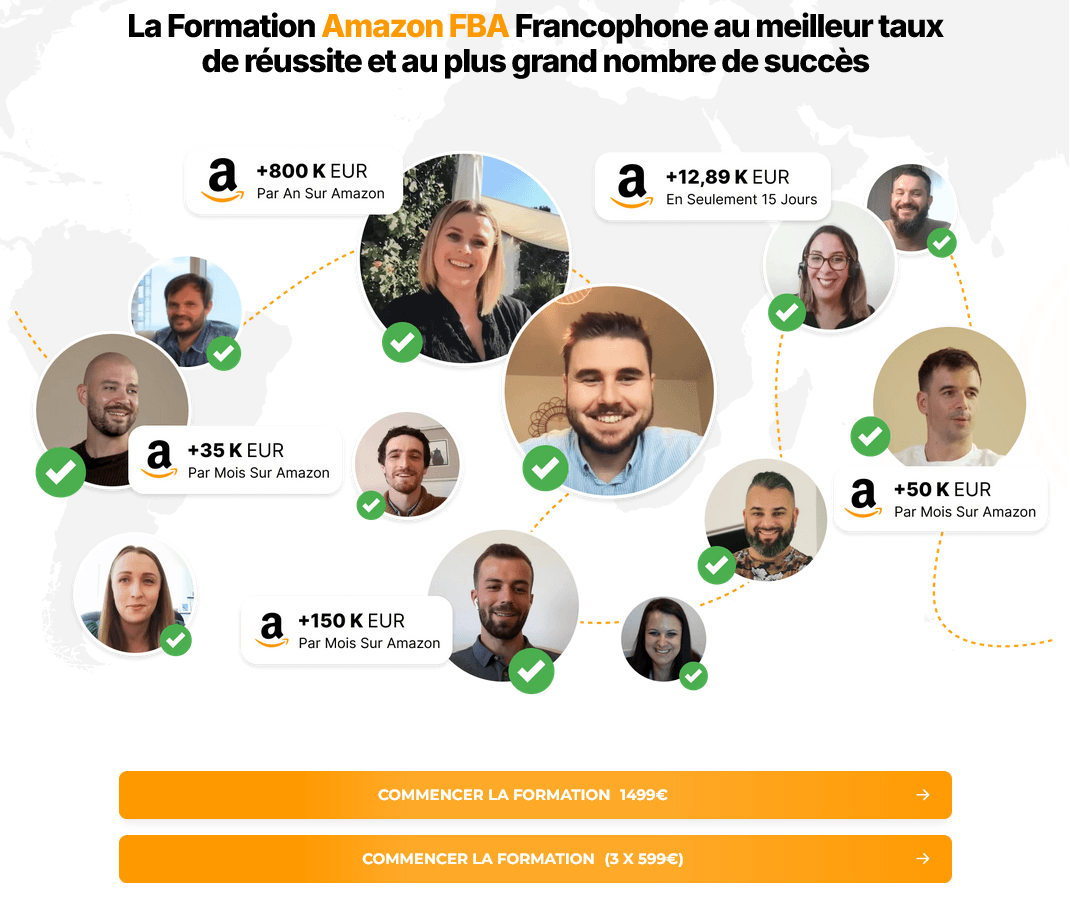 avis et témoignages des élèves de la formation amazon fba super seller académie