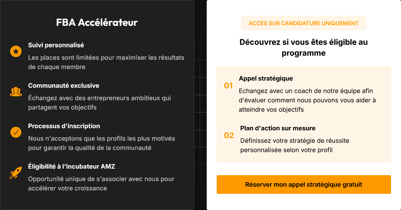 candidature pour rejoindre la formation FBA accélérateur