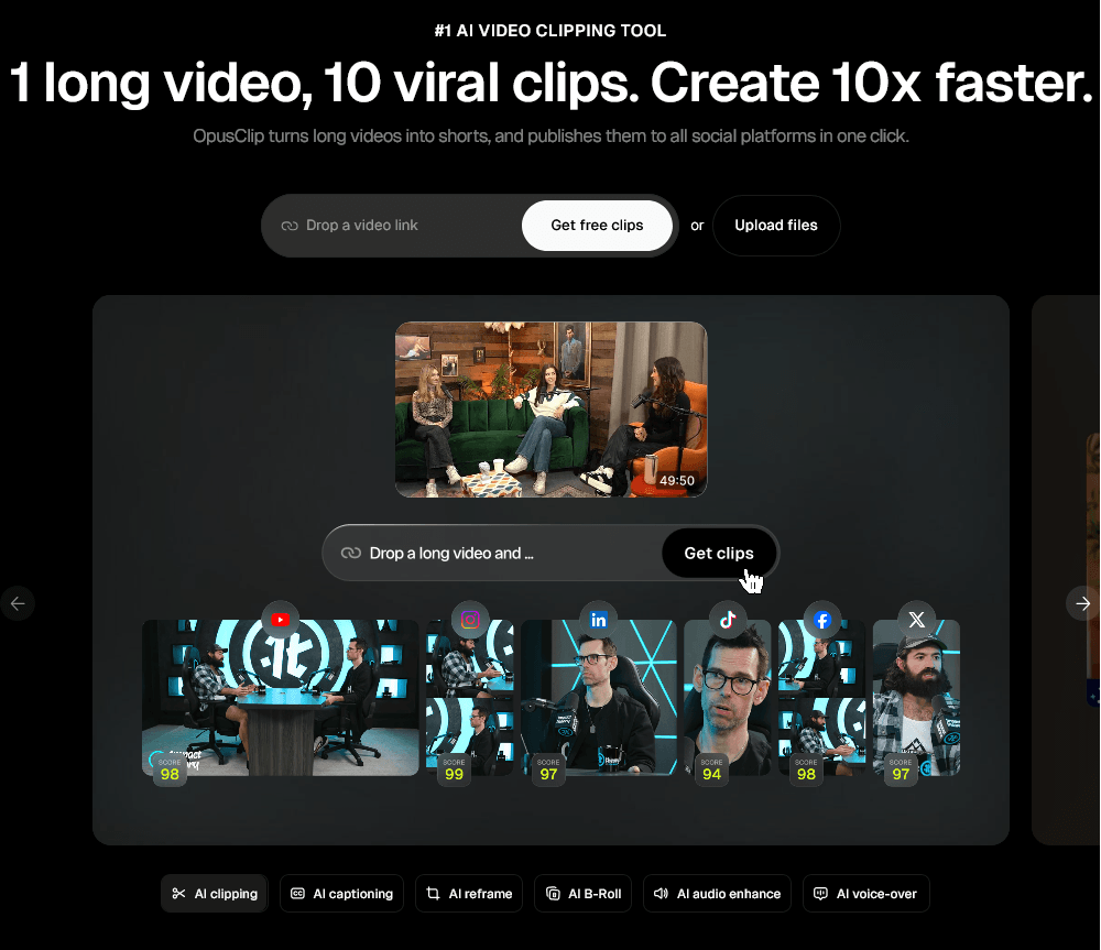 présentation de Opus Clip